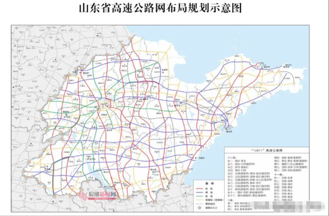 山东高速路最新地图：山东高速路全景图最新版